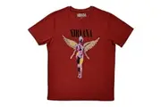 Nirvana Unisex Adult In Utero T-Shirt (Red) - UTRO5919