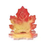 25PCS Autumn Decorative Leaf Disposable Tableware Tray Cup F7A34796