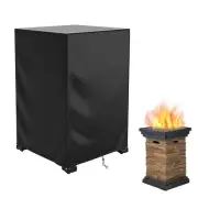 Fire Pit Cover Square Waterproof, 21.6"L x 21.6"W x 35.4"H Durable Gas Outdoo...