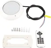 XIASABA Cascada para Piscina Pool Waterfall with Light 25.0×24.0×7.0 Ac12V 35W 468 RGB Underwater Swimming Pool Light Multicolor Changing with Remote Control Pool Waterfall with Li