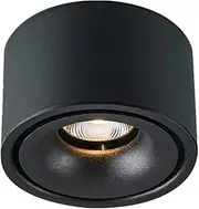 10W Tri Color Dimmable Surface Mounted Circular Downlight | 3A Lighting (Black)