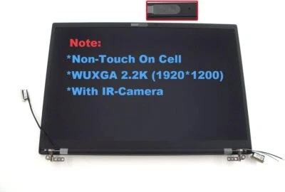 Hinge UP New For ThinkPad X1 Carbon 9th Non-Touch FHD IR Lcd Screen Assembly