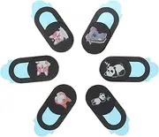 TEHAUX 6Pcs Camera Shield Cover for Laptop Phone Ultra Thin Webcam Lens Cover for Privacy Protection Easy Slide Design for Peeping Hacking Compatible with Devices