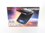 US Balance Torpedo 500g X 0.1g Digital Coin Jewelry Oval Pocket Scale New