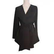 NWT Chico's drape tie front jacket in black size 1 (size 8/medium)