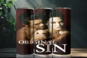 Original Sin (2001) Movie Poster 20 Ounce Stainless Steel Tumbler Metal Straw