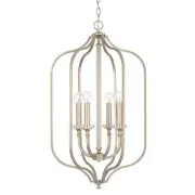 Capital Lighting 544841 Breigh 4 Light 18"W Abstract Pendant - Brushed Champagne
