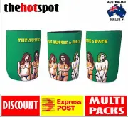 Aussie 6 Pack STUBBY STUBBIE HOLDER Beer Cooler Dad* AUSTRALIA DAY Gift* Topless