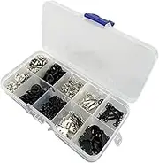 Yenghome 100 Pairs 3 Styles Skirt Hooks and Eyes Sewing Hook, Sewing Snaps Clothing Accessory with Metal Snaps Buttons Fasteners Press Studs for Skirt Dress Trousers Sewing and Crafting
