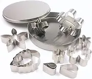 RORPOIR Floral Cookie Cutters Set Flower Cookie Cutter Set Stainless Steel for Baking Cake Decorating