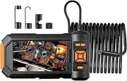 High-Definition Industrial Endoscope with 5-Inch IPS Screen - Waterproof Inspection Camera with LED Lights for Auto Repair, Pipeline Maintenance, and Home Inspection