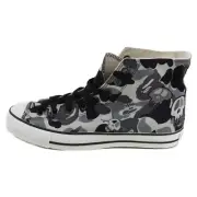 A BATHING APE Size 27.0cm STUSSY Collaboration High Cut Sneakers Gray US9