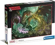 [Clementoni] 39734 Dungeons & Dragons 1000 Pieces, Jigsaw Puzzle for Adults-Made in Italy