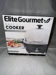 New Elite Gourmet Easy Egg Cooker Boil Poach Scramble Auto Shut-Off Recipe Guide
