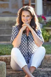 Casablanca Tie Neck Blouse--ORI-52172
