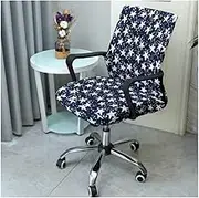 Office Chair Cover Removable Computer Chair Slipcover for Office Chair with Zipper for Universal Rotating Chair Desk Chair Cover High Back Chair Seat Washable Protector for Pets
