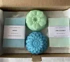 Flower Soap Gift Set Box Handmade Goats Milk Soap Lime Coconut Natural