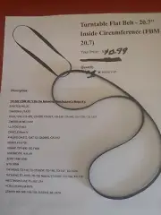 TURNTABLE BELT 20.7 NEW DUAL THORENS MOR SEE PICS ZOOM FOR ALL MODELS FIT