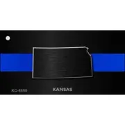 Kansas Thin Blue Line Novelty Metal Key Chain KC-8898