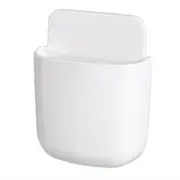 TV Wall Mounted Organizer Remote Control Storage Box 2pcs White Case