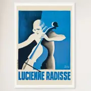 Galrie Lucienne Radisse Vintage Art Deco Poster by Paul Colin Timeless Elegance, White Frame, 70 x 100cm (28 x 40inch)