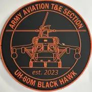 Army Aviation UH-60M Black Hawk PVC Patch Australia