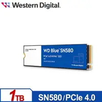 在飛比找Yahoo奇摩購物中心優惠-WD 藍標 SN580 1TB NVMe M.2 PCIe 