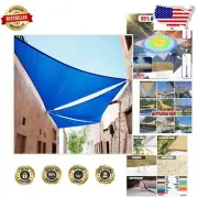 Custom 5' x 8' x 9.4' Blue UV Blocking Right Triangle Sun Shade Sail Canopy