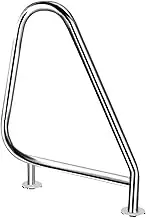 Swimming Pool Hand Rail, Pool Handrail Pool Handrail, 304 Stainless Steel Pool Rail, Easy Mount Hand Rail with Complete Mounting Accessories