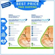 Revolution Plus Flea Heartworm Control for Cats 5.1 to 10 Green 12 Pipettes