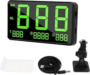 Universal GPS Speedometer HUD Display with Green Light, Digital Car/Boat/Bike/Motorcycle Speed Projector, Wireless, Speed & Fatigue Alarm, Plug & Play