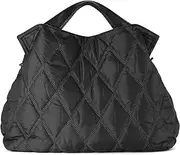 [CARROTEZ] Lightweight Shoulder bag for Women, Fits anywhere Soft Quilted Padding Tote Bag Purse, Big Capacity, lightweight and durable