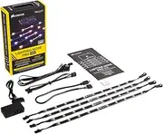 [Corsair] Lighting Node Pro RGB Lighting Controller with 4 Individually Addressable RGB LED Strips, Black