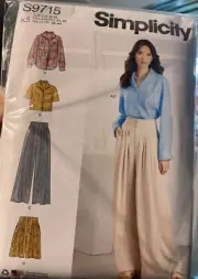 Simplicity Misses Shirt, Pants & Shorts Sewing Pattern S9715 NEW