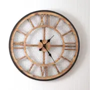Farmhouse Chicken Wire Wall Clock - 28.5 inch