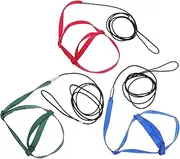 COMPUKAS 3Pcs Adjustable Bird Training Leash Lightweight Non Skid Harness for Parrots Easy to Use Pet Bird Traction Rope Durable and Soft Material for Outdoor Flying Activities