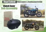 Black Clutch Cover Sub Assembly For "Royal Enfield GT & Interceptor 650"