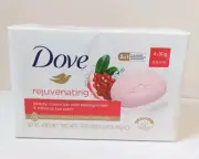 Dove Rejuvenating Bar Soap Pomegranate Hibiscus Tea Scent 4 Bars