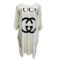 在飛比找momo購物網優惠-【GUCCI 古馳】GUCCI Logo Oversize 