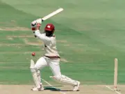 Brian Lara batting for the West Indies during the 2nd Test ma- Old Cricket Photo