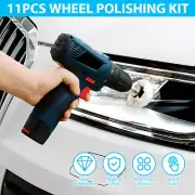 11Pcs Drill Buffing Wheel Reusable Wheel Polishing Kit with 0.25inch Hex-.-.