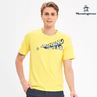 在飛比找momo購物網優惠-【Munsingwear】企鵝牌 男款黃色大聲公企鵝印花短袖