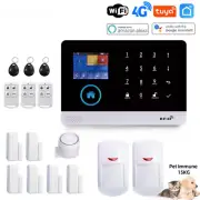 Wifi 4G Alarm System with Pet Immune Motion Sensor IP Camera Wireless Security