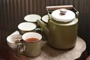 New Barebones Vintage Inspired 10 Cup Enamel 2-Tone Kettle Coffee/Tea Brew
