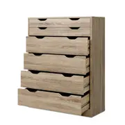 Artiss Chest of 6 Drawers Oak