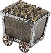 WEKAMOS Mini Jewelry Shaped Storage Case Boys and Girls' Treasure Chest Toy Storage Trolley