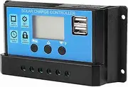 (50A)60A/50A/40A/30A/20A/10a PWM Controller, Auto Solar Charge Controller 12V 24V Adjustable Speed Regulator Generator