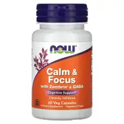 NOW Foods, Calm & Focus With Zembrin & GABA, 60 Veg Capsules