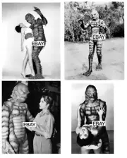 CREATURE FROM THE BLACK LAGOON 1954 MOVIE PHOTO LOT #5 (4) SCIFI FAMOUS MONSTERS