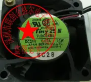 1pc new fan freeship TUDC24B4 DC24V 0.07A 1.4W 6CM SERVO